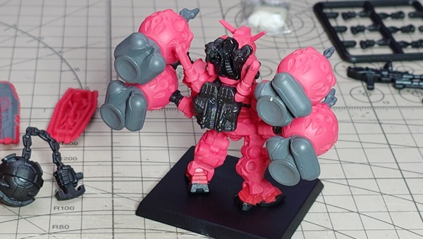 ビットを4機装着して後ろから撮った写真