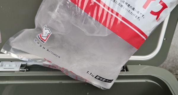7時間30分後のiceboxの氷の写真