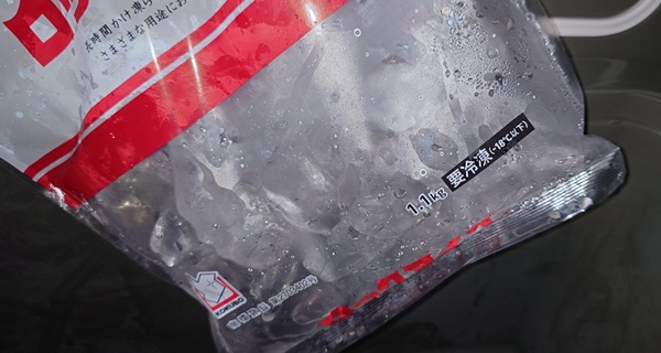 12時間後のiceboxの氷の写真