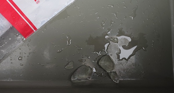 21時間後のiceboxの氷の写真
